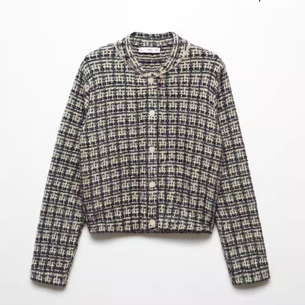 Brand new Mango Tweed Bomber